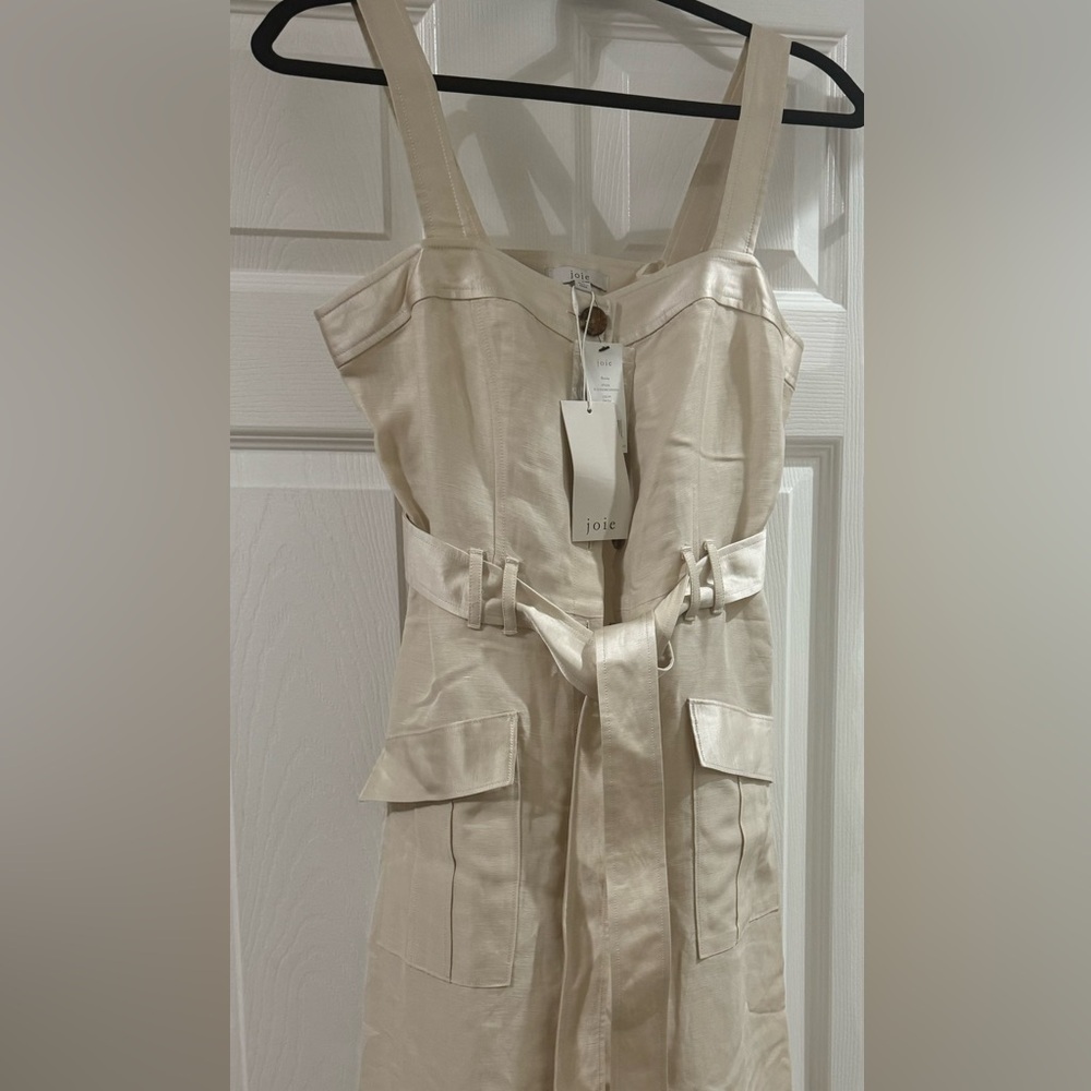 Joie Bourey Belted Midi Dress.